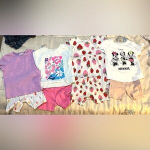 8 Piece Toddler Size 4T Colorful Play Short Sets